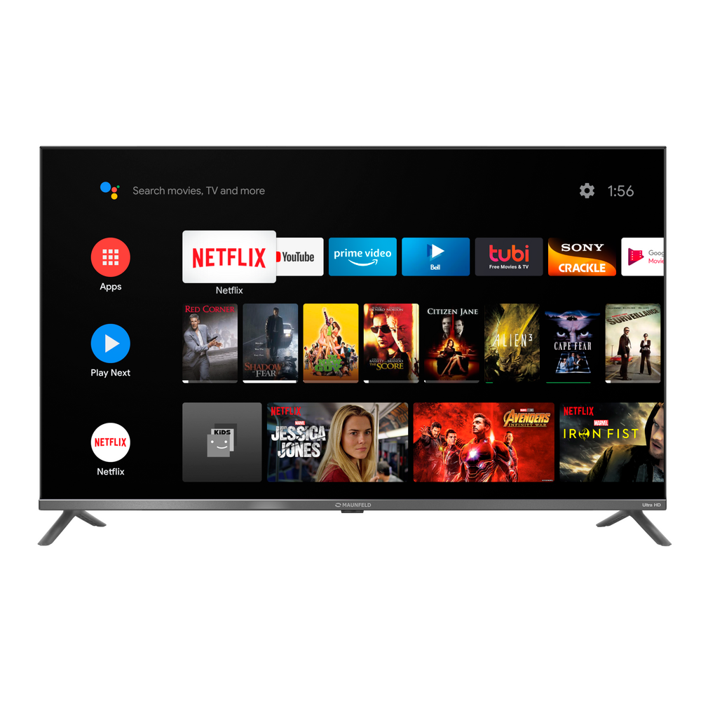 4K Ultra HD Android TV телевизор Maunfeld MLT43USD02G